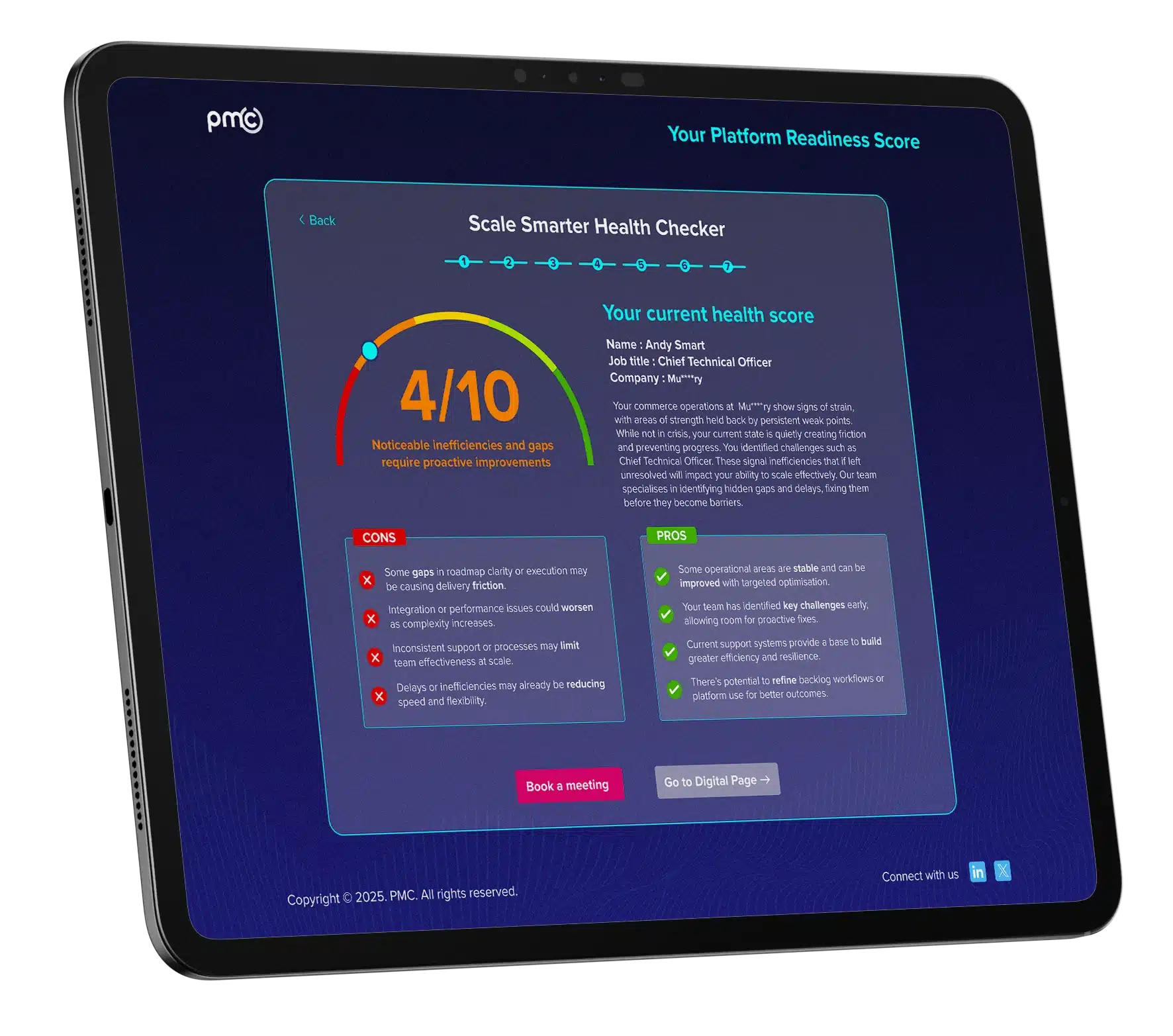 health checker mockup